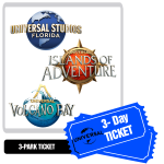 Universal Orlando 3 Day Multi Park Discount Tickets